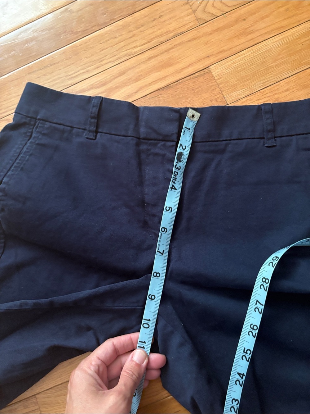 J. Crew Navy Mid-Rise Tailored Bermuda Shorts - Picture 8 of 10